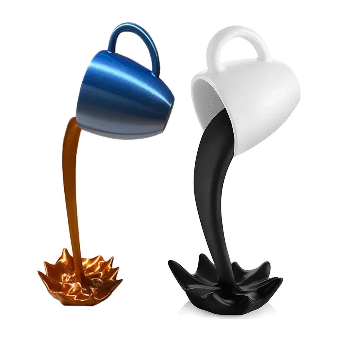 Suspended Coffee: Floating Mug Art Sculpture