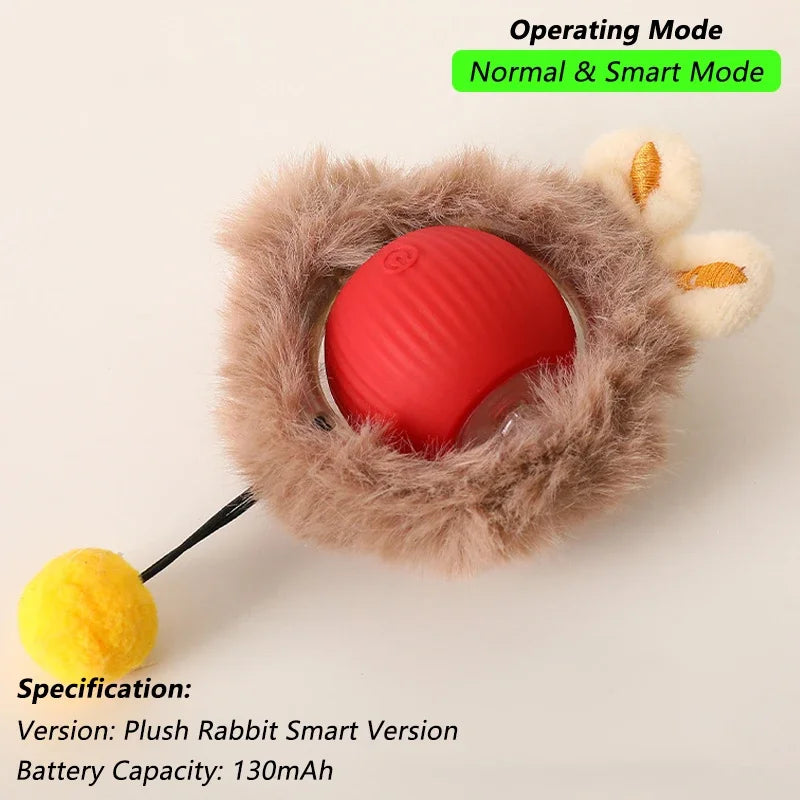 Cat Interactive Ball Toy, Intelligent Mouse for Cat