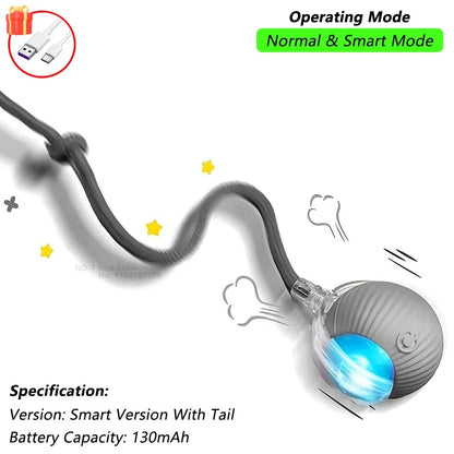 Cat Interactive Ball Toy, Intelligent Mouse for Cat